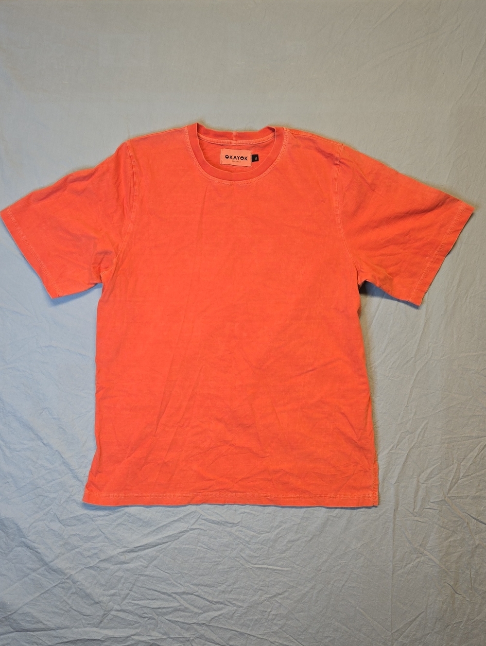 Okayok Toronto Short Sleeve Orange Wash Crewneck T Shirt
